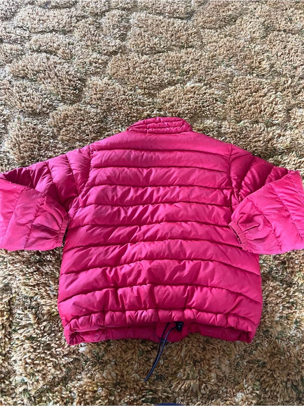 Patagonia Kids' red Puffer Jacket with Blue Trim boys size XS 5-6